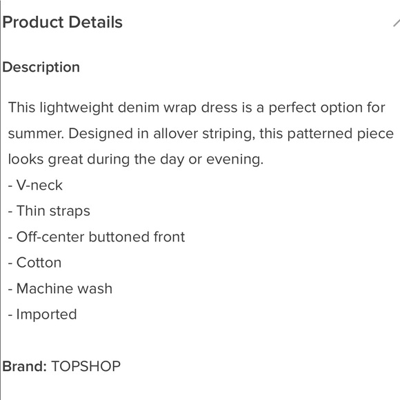 Topshop Denim Wrap Dress - Picture 3 of 3